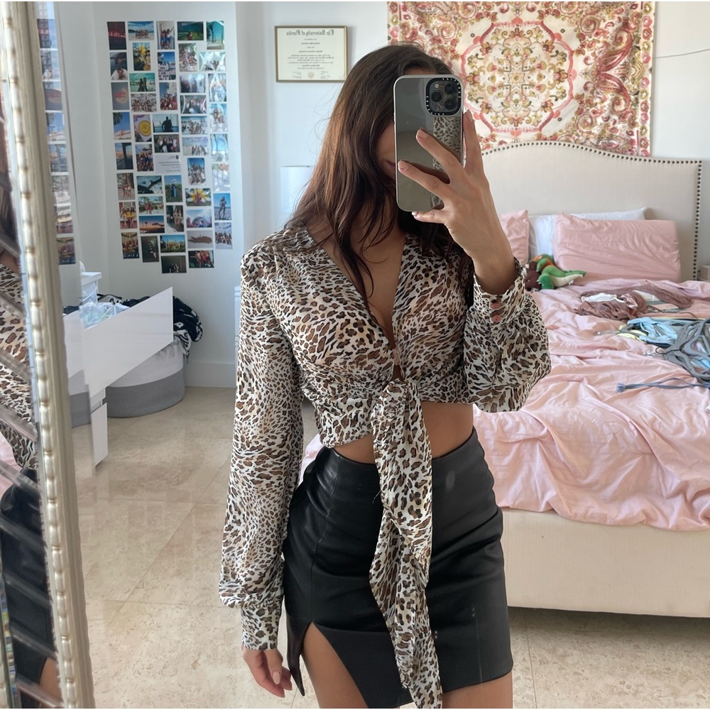 Animal print top